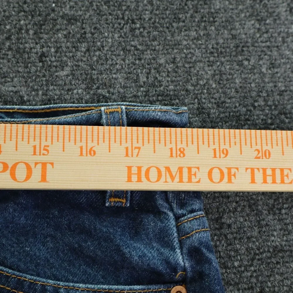 Levi's 505 Mens Jeans 38x32 Regular Fit Straight Leg Orange Tab Medium Wash 90s